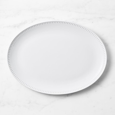 Pillivuyt Beaded Coupe Oval Platter-Williams Sonoma|35419