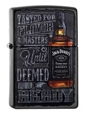 ZIPPO JACK DANIELS WHISKEY  BLACK COLOR mit oder ohne Geschenk-Set GRATIS GRAVUR