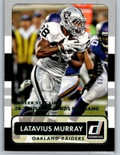 2015 Donruss #55 Latavius Murray Stat Line Career Green #/283