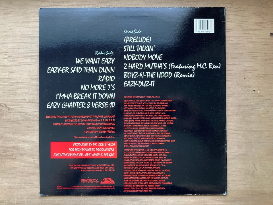 Eazy-E / Eazy-Duz-It 12" Vinyl 1988 US Original LP Ruthless Records SL 57100 - Image 2 of 3