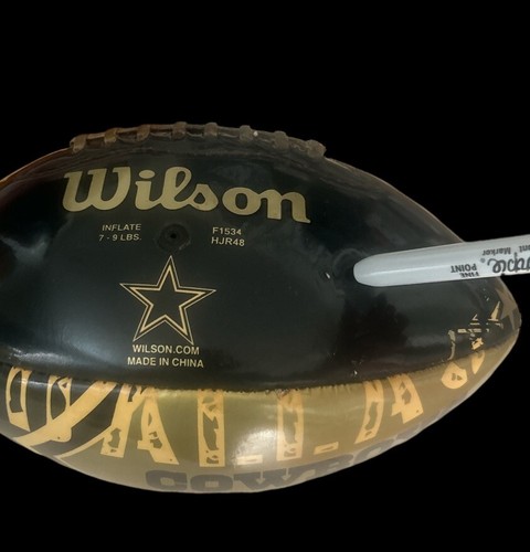 Fútbol americano vintage Dallas Cowboys negro dorado Wilson - Imagen 11 de 11