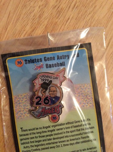 California Angels Opening Day 1999 Lapel Pin 26 Gene Autry Anaheim New - Picture 4 of 5