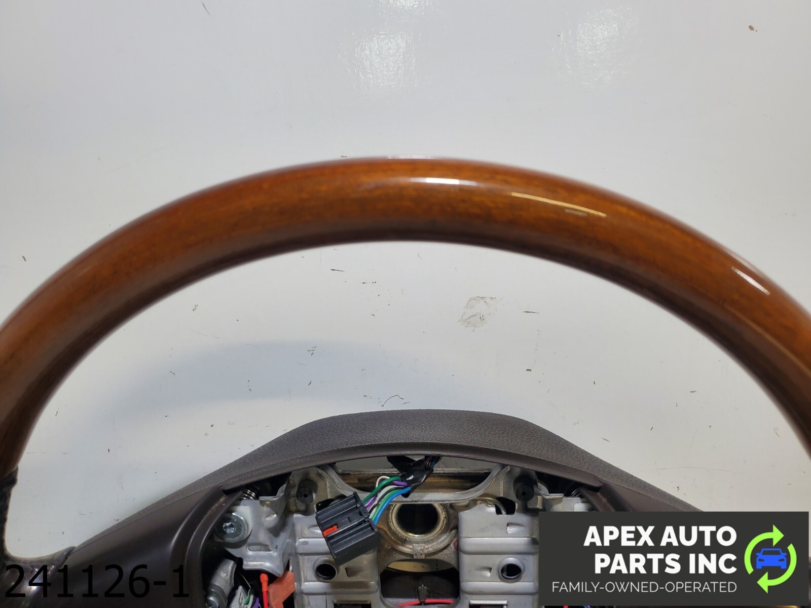 OEM 2008-2012 Buick Enclave 3.6L LEATHER WOODGRAIN STEERING WHEEL