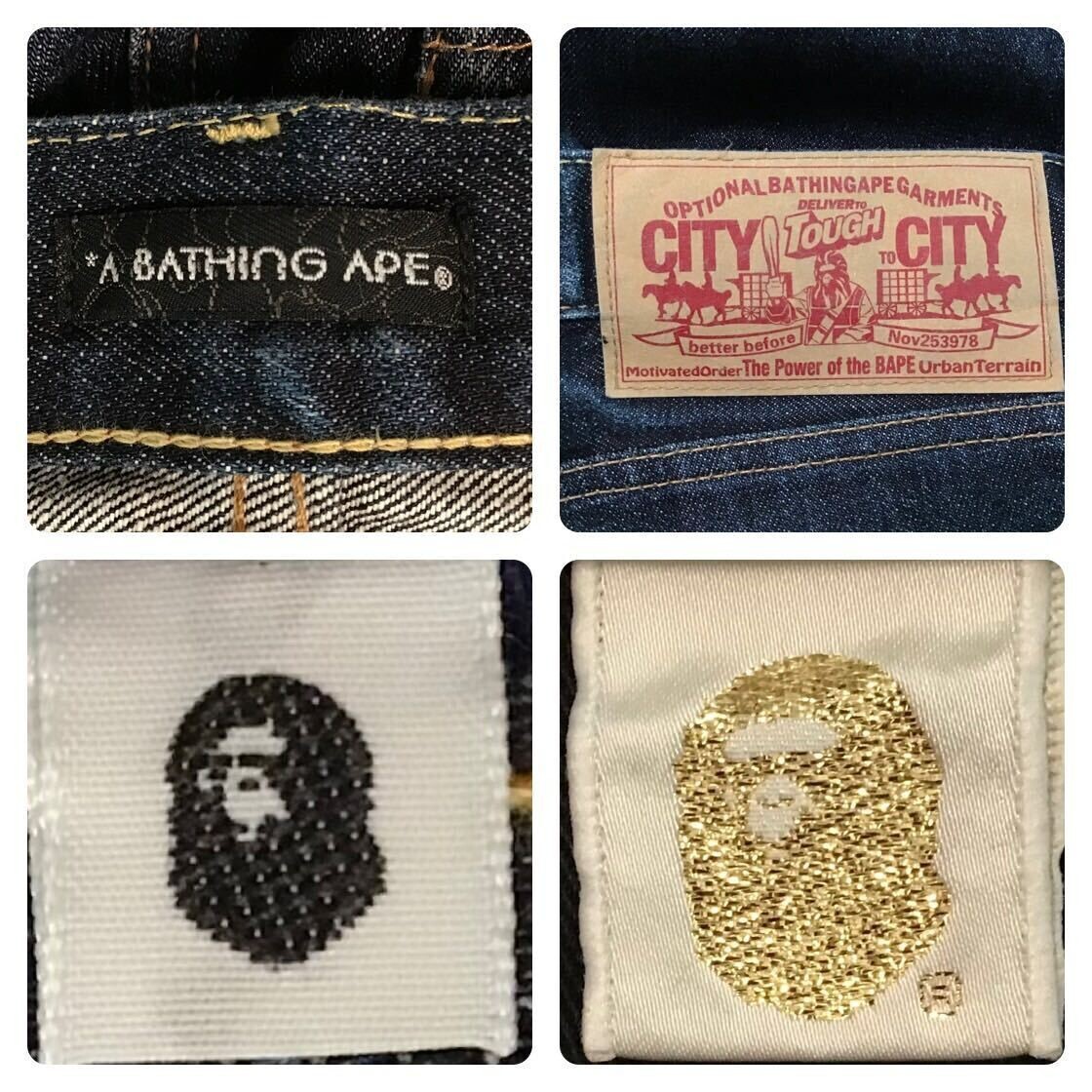 【入手困難✨】青山限定A BATHING APE CAMO DENIM デニム Aoyama limited BAPE camo star denim pants BAPE STA A Bathing