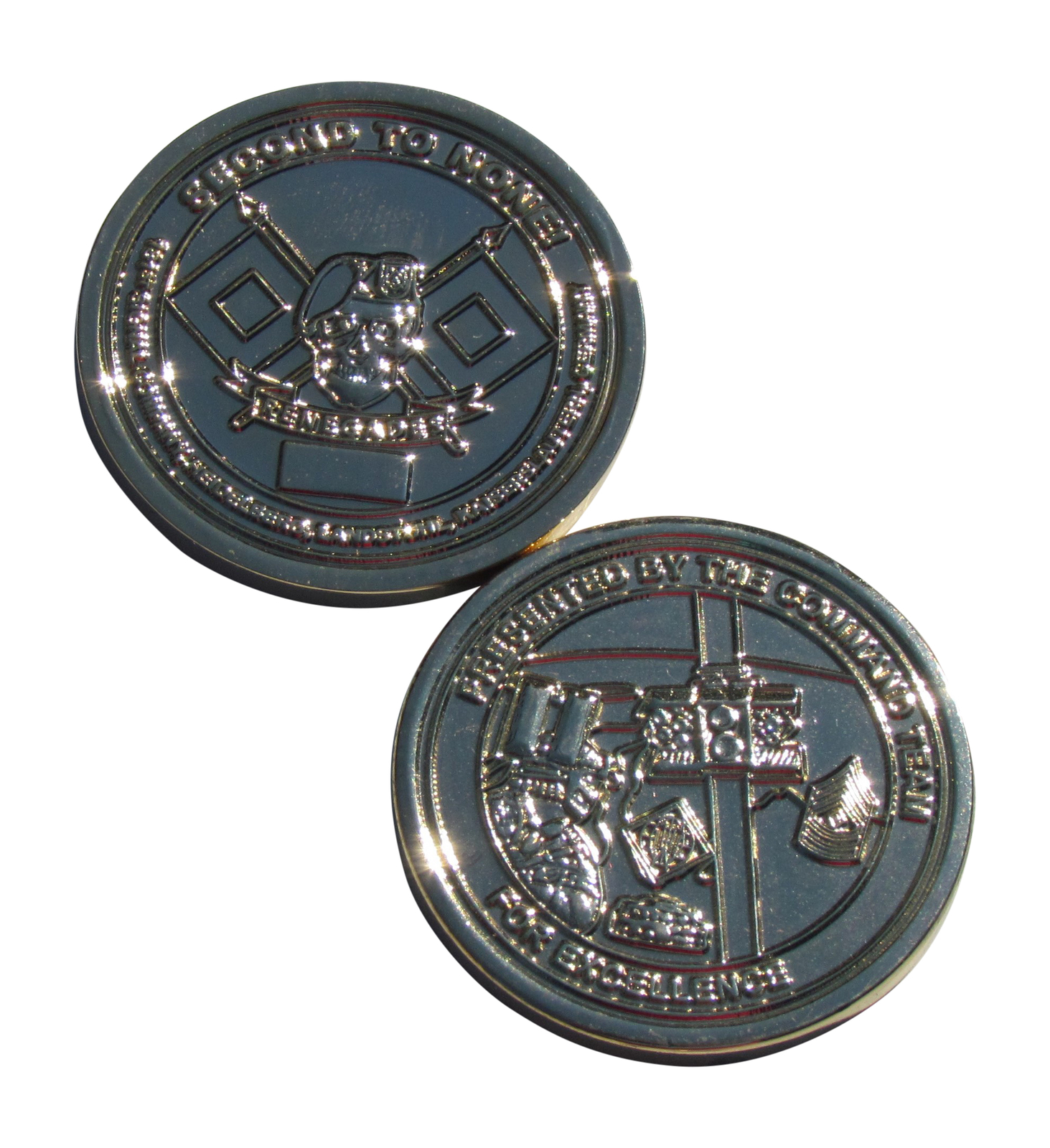 US Army Second to None Challenge Coin Premium Military Collectible  
