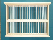 2 Double TIER Crown molding moulding Wood Plate Dish Rack FIESTA shelf Cabinet