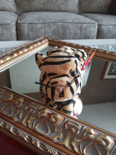 TY Beanie Baby - STRIPES the Tiger RARE Tag errors - 第 1/8 張圖片