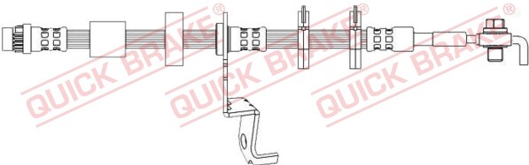 Quick Brake 50.726X Bremsschlauch 589 Mm FüR Peugeot-image