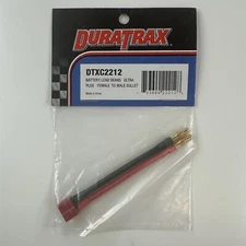 Duratrax DTXC2212 Female to Male Bullet Battery Lead Deans Ultra Plug NEW