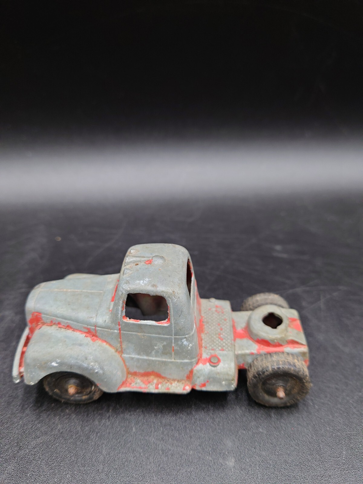 Vintage Tootsie Toy Cast Metal 3.75" Red Mack Truck Tootsietoy USA Made #24