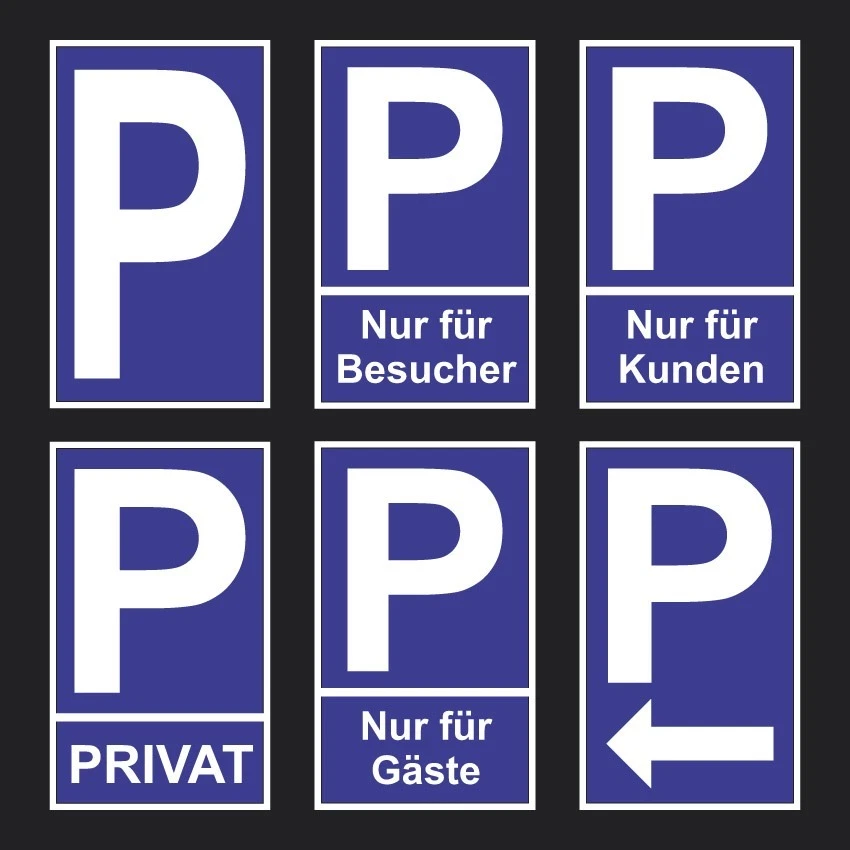 Schild Parkplatz Privat Kunden Gäste Privatparkplatz Hinweis Besucher Pfeil