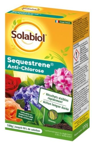 Anti chlorose séquestrène 100g SOLABIOL arbustes légumes fleurs action longue du - Afbeelding 1 van 1