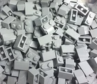 Lego 100 Pieces Light Bluish Gray 1x2 Brick / City / Star Wars Medium Stone Gray