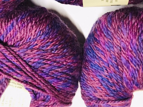 BOYSENBERRY 5 madejas 465yd Crystal Palace NOCTURNE ARAN lana merino + acrílico + mi hilo - Imagen 6 de 15