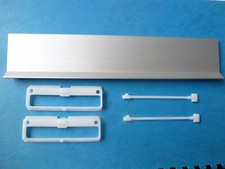 Briefkastenklappe Klauke EV1 silber 250 x 54 mm incl. Halter