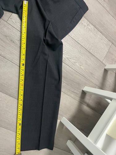 Wilke-Rodriguez 36S 2PC Suit Blazer Men Wool Blend Pants 36S x 29 Black/Gray - Picture 14 of 15