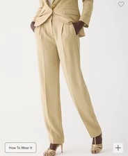 J. Crew NWT Essential Pant in City Crepe - Light Khaki - Size 16