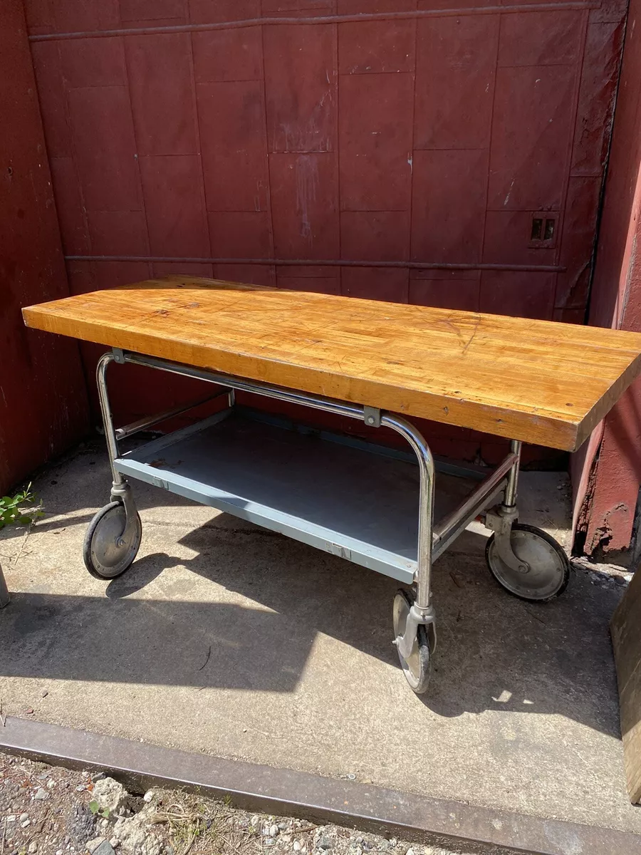 Industrial kitchen online island bench