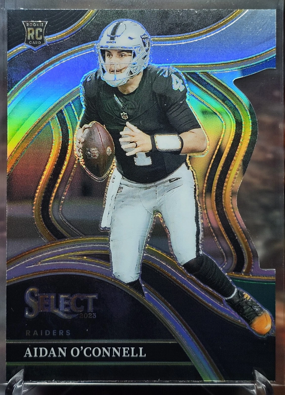 2023 Select Aidan O'Connell Club Level Black and Green Die-Cut RC Raiders