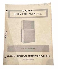 Conn Organ Service Manual Model 350-U Utility Speaker
