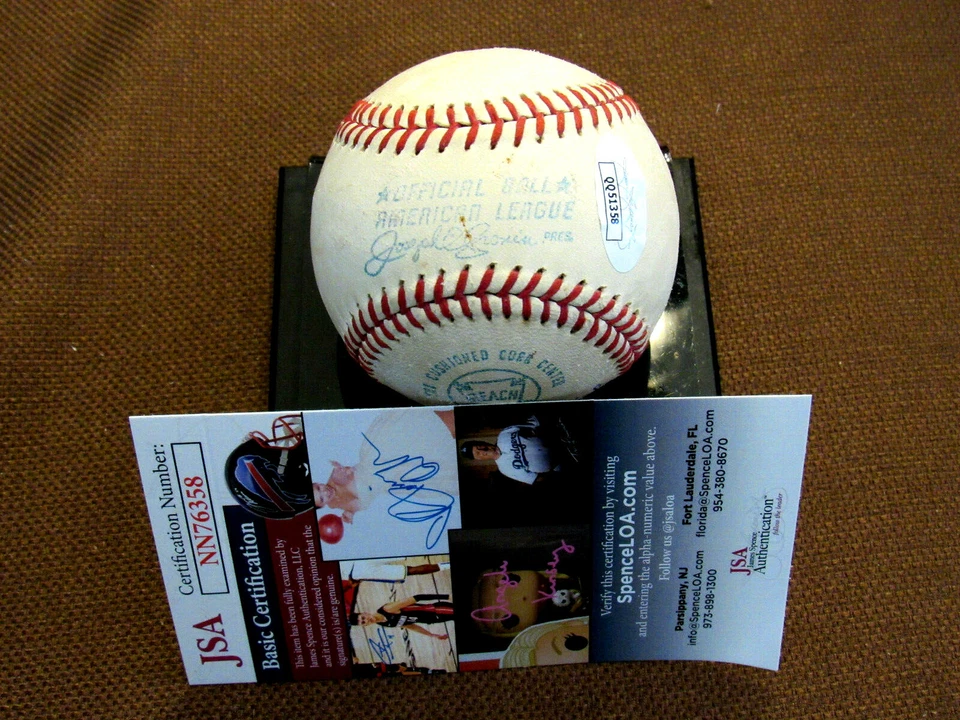 WILBUR WOOD MICKEY LOLICH 1968 WS MVP WSC 3-0 FIRMADO AUTO CRONIN BÉISBOL JSA Foto 4 de 4