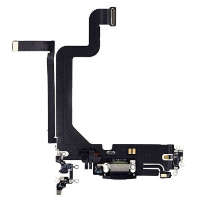 100% New iPhone 14 Pro Max Dock Connect Charging Port Flex Cable Space Black USA