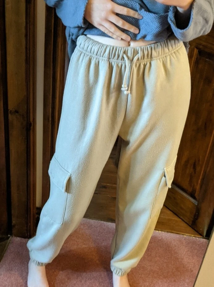 Topshop Retro Beige Neutral Stone Cargo Joggers Sweatpants