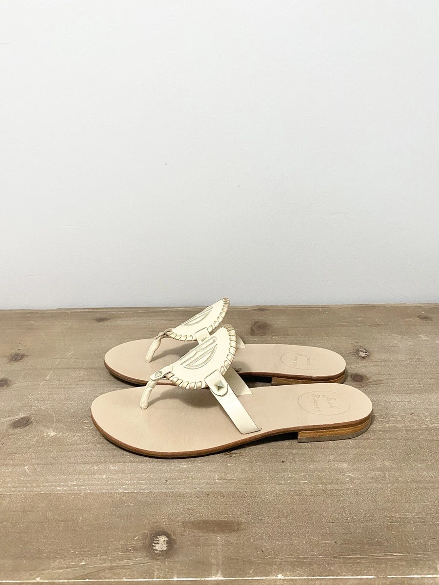 Jack rogers monogrammed sandals sale