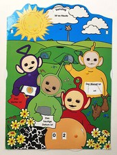 Teletubbies ewiger Kalender, Wandkalender Pappe 1996, engl. TV-Serie, mit Wetter