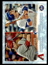 2015 Topps Update US256 Danny Dorn Darrell Ceciliani RC AZ NYM Snow Camo 11/99