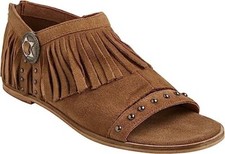 Matisse Women's Sandals Haro Fringed Concho Tan 
