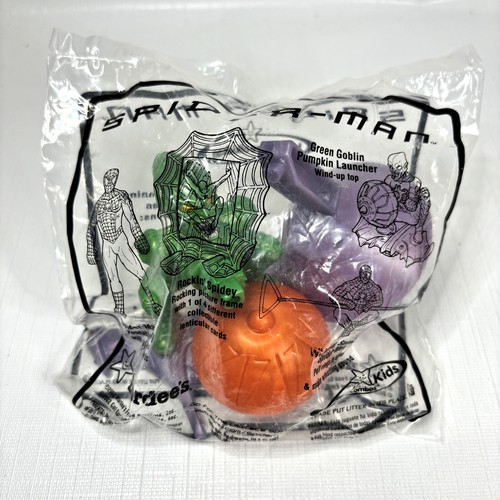 Spider Man Hardees Meal Toy Green Goblin Launcher Carls Jr Kids 2002 Vtg NEW