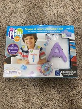 LEARNING RESOURCES Playfoam Shape  Learn Alphabet Set 1917 New/Open Box