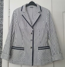 Steilmann Striped Jacket - Size 16