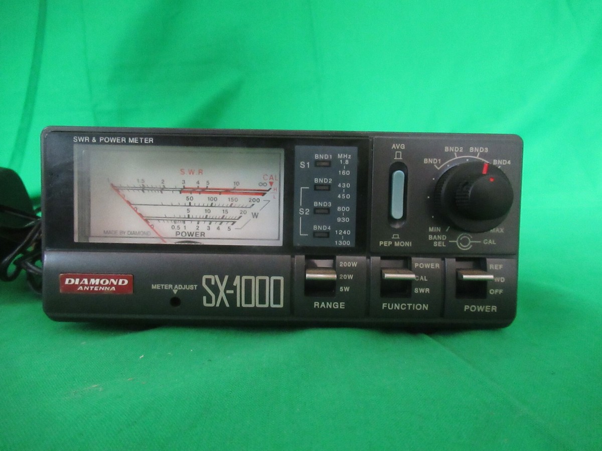 週末値下げ DIAMOND ANTENNA SX-1000 SWRパワーメーター Diamond Antenna Model SX-1000 Quad-Band SWR & Power Meter