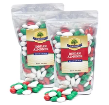Christmas Jordan Almonds Candy for Gifts, Parties, Edible Decorations 3lb or 6lb