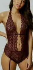 ann summers Tanisha Burgundy Suspender Body Large 16 18