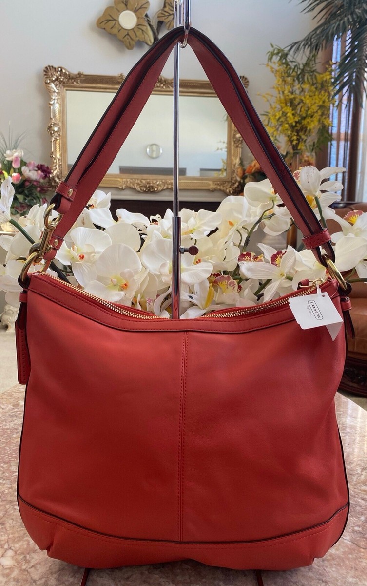 NWT COACH Park Persimmon Leather NS Duffle Large Crossbody Bag 