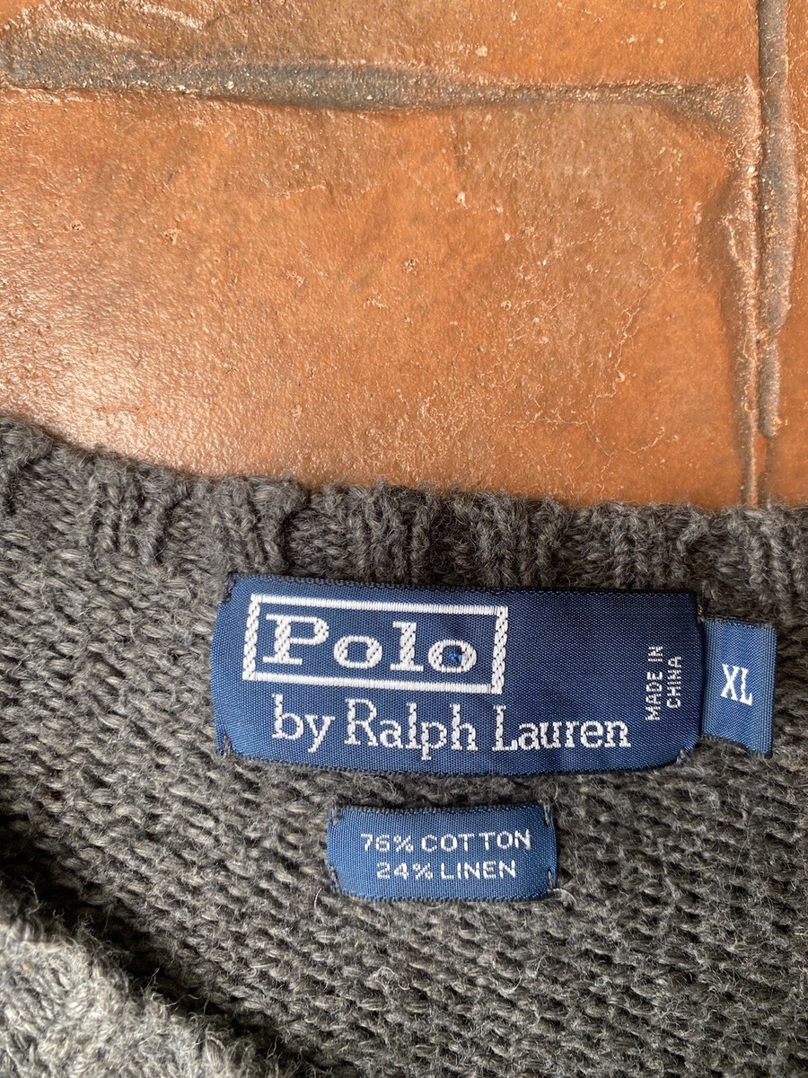 Vintage 90s Polo Ralph Lauren Knit Linen Cotton Blend Vintage 90s Polo Ralph Lauren Knit Linen Cotton Blend