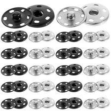 Large Snaps for Sewing 20 Sets Metal Sew on Snap Buttons Big Metal Snap Faste...