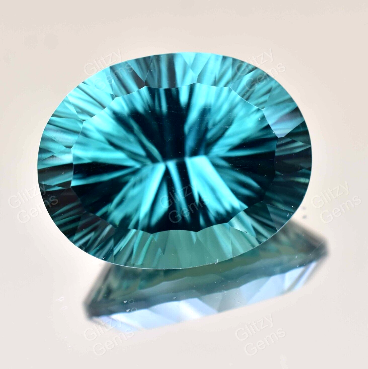 Tourmaline Paraiba Brute Naturelle - Pierre Précieuse Bleu-vert Fluorescente, 6 Carats, Taille Poire