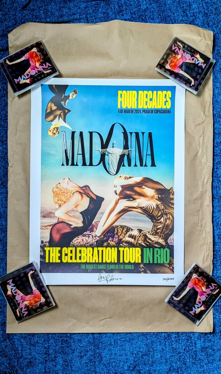 MADONNA CELEBRATION TOUR IN RIO LIMITED EDITION PLATE SIGNED