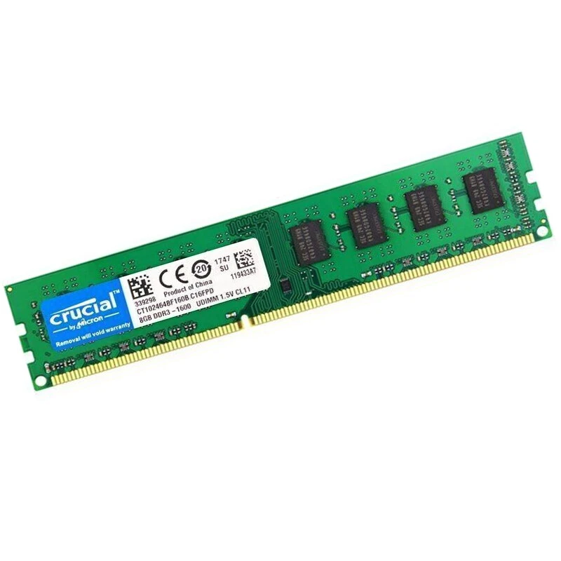 CRUCIAL DDR3 1600MHz 16GB (2x 8GB) PC3-12800 Desktop 240pin DIMM Memory RAM 1.5V - Image 3 of 4
