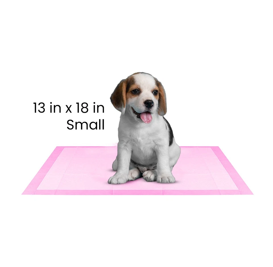 100 Pet Pads for Dogs Ultra-Absorbent Puppy Training Underpad Scented Pink Small - Image 3 of 4