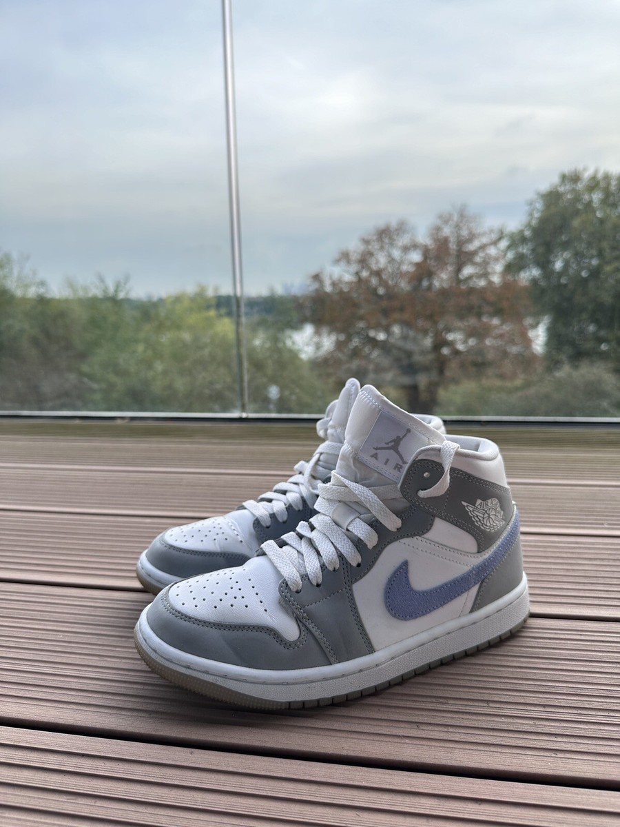 Aluminium Wolf Grey Jordan Mid Aluminium Wolf Grey Retro Mid Grey - Main Image