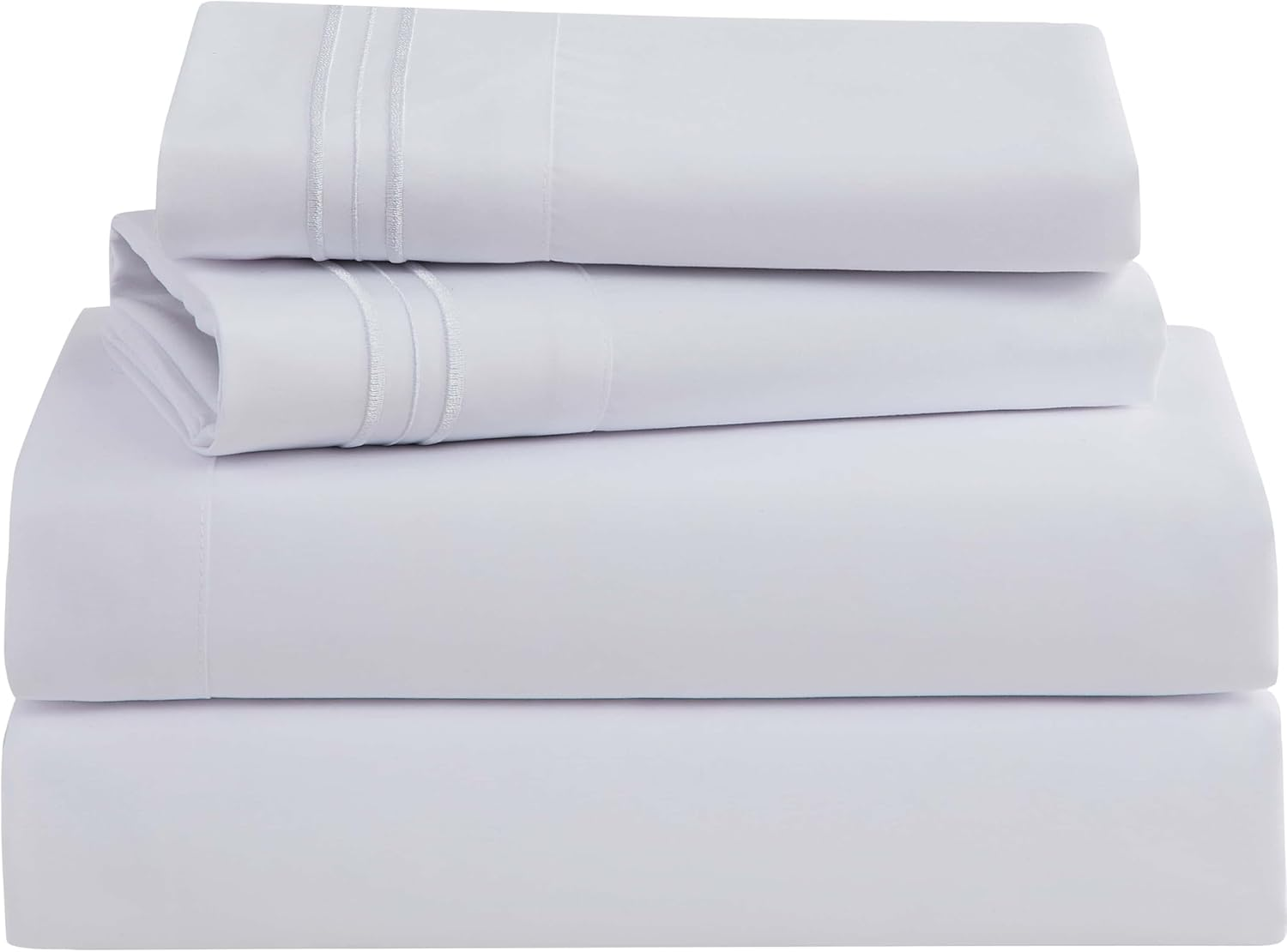 Bed Sheets, Premier 1800 Series 4 Piece Bed Sheet Set, Deep Pocket, Wrinkle, Fad-image