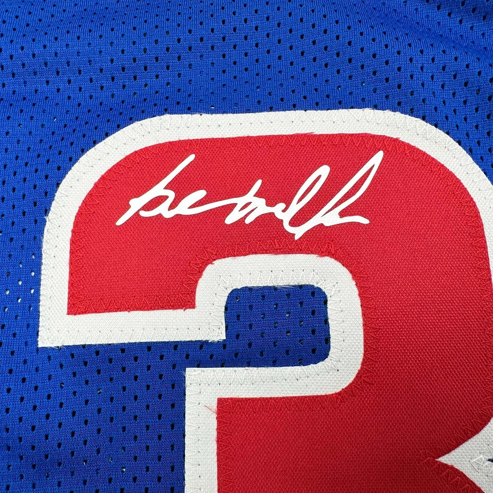 Camiseta deportiva facsímil autografiada Ben Wallace azul reimpresión talla XL para hombre Foto 2 de 4