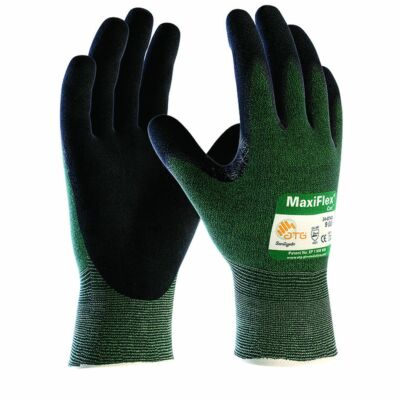MaxiFlex 34-8743 Schnitt 3 Nitril Beschichtet Palm Handschuhe Größe 12 XXXL Groß