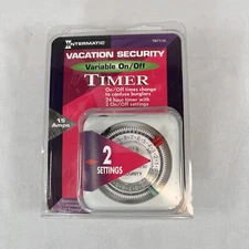 Intermatic Vacation Security Timer Variable On/Off 2 Settings Model TN711C