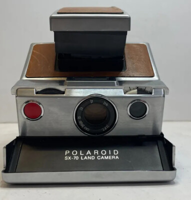 Vintage Polaroid SX-70 Land Camera Folding Instant, Brown Untested
